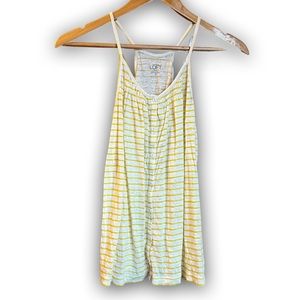 LOFT linen tank striped